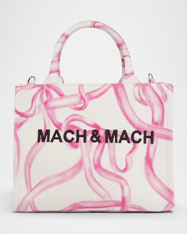Riviera Bow Canvas Tote Bag